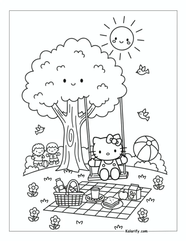 Free Hello Kitty coloring pages