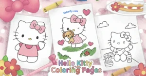 Hello Kitty Coloring Pages