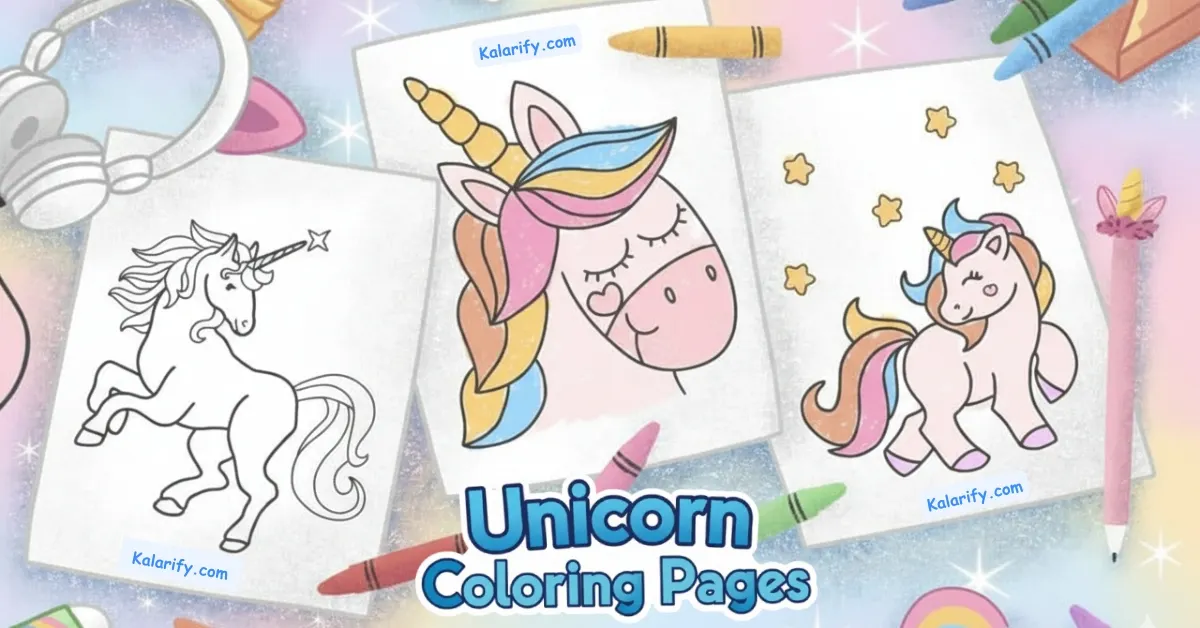 Unicorn Coloring Pages