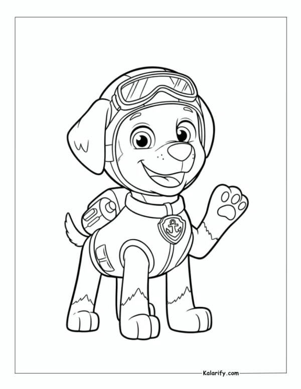 Zuma free Paw Patrol coloring page